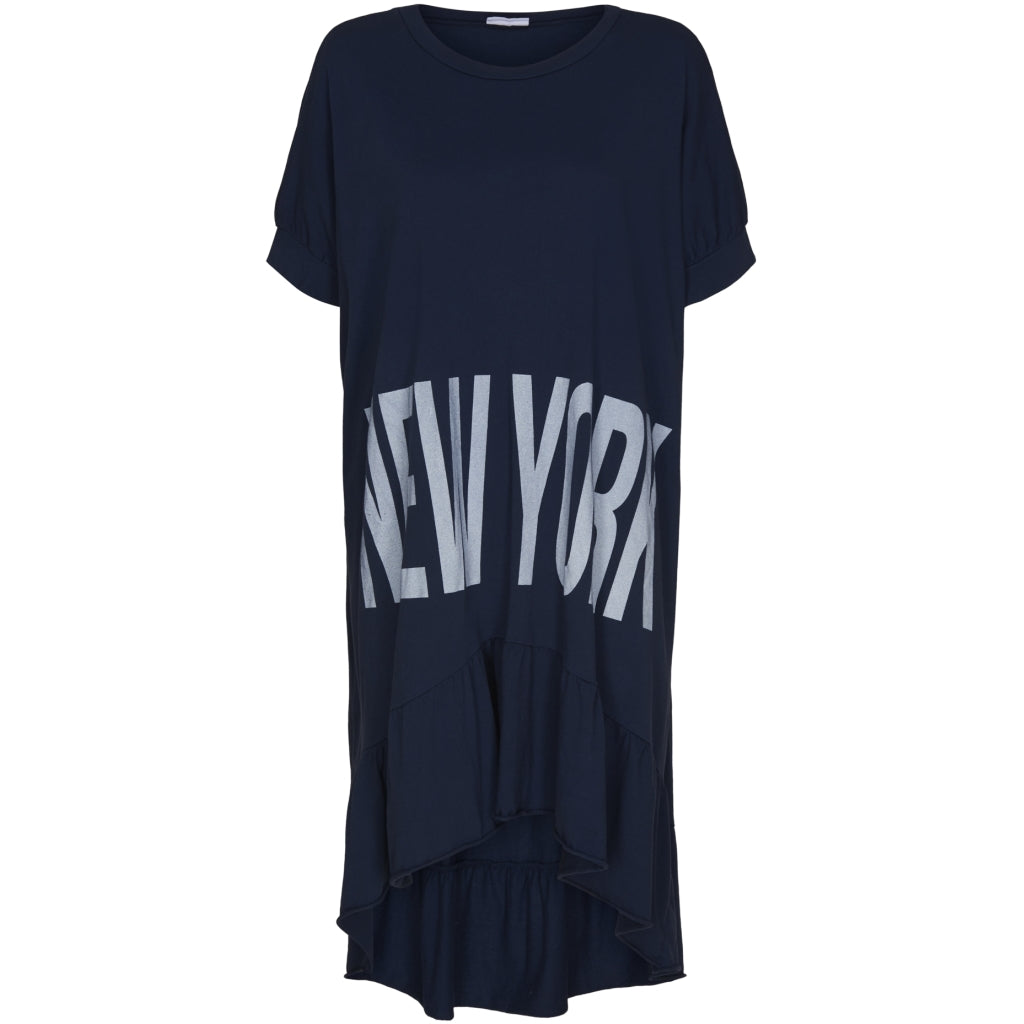 Kjole med skrift - Navy