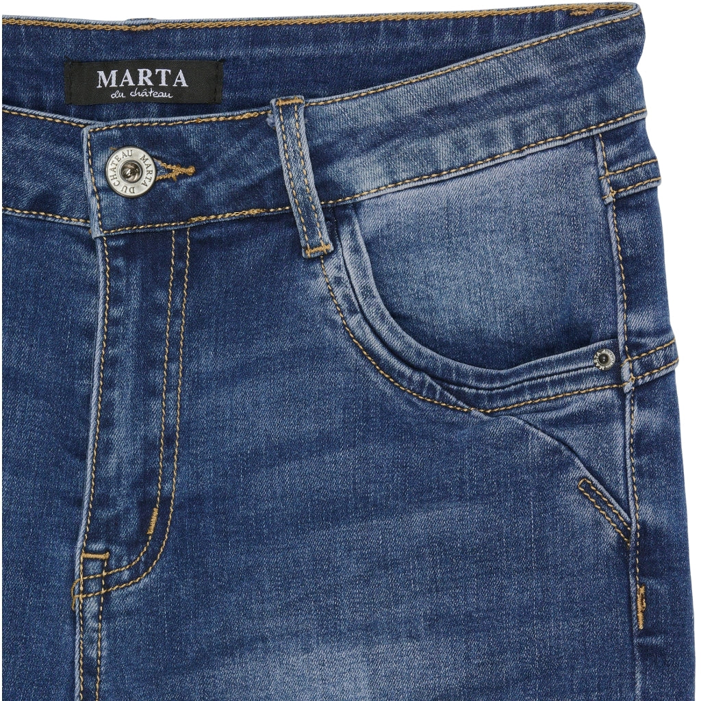 Marta Du Chateau dame jeans MDCEdith MDC112-22216 - Col/Size Online salg