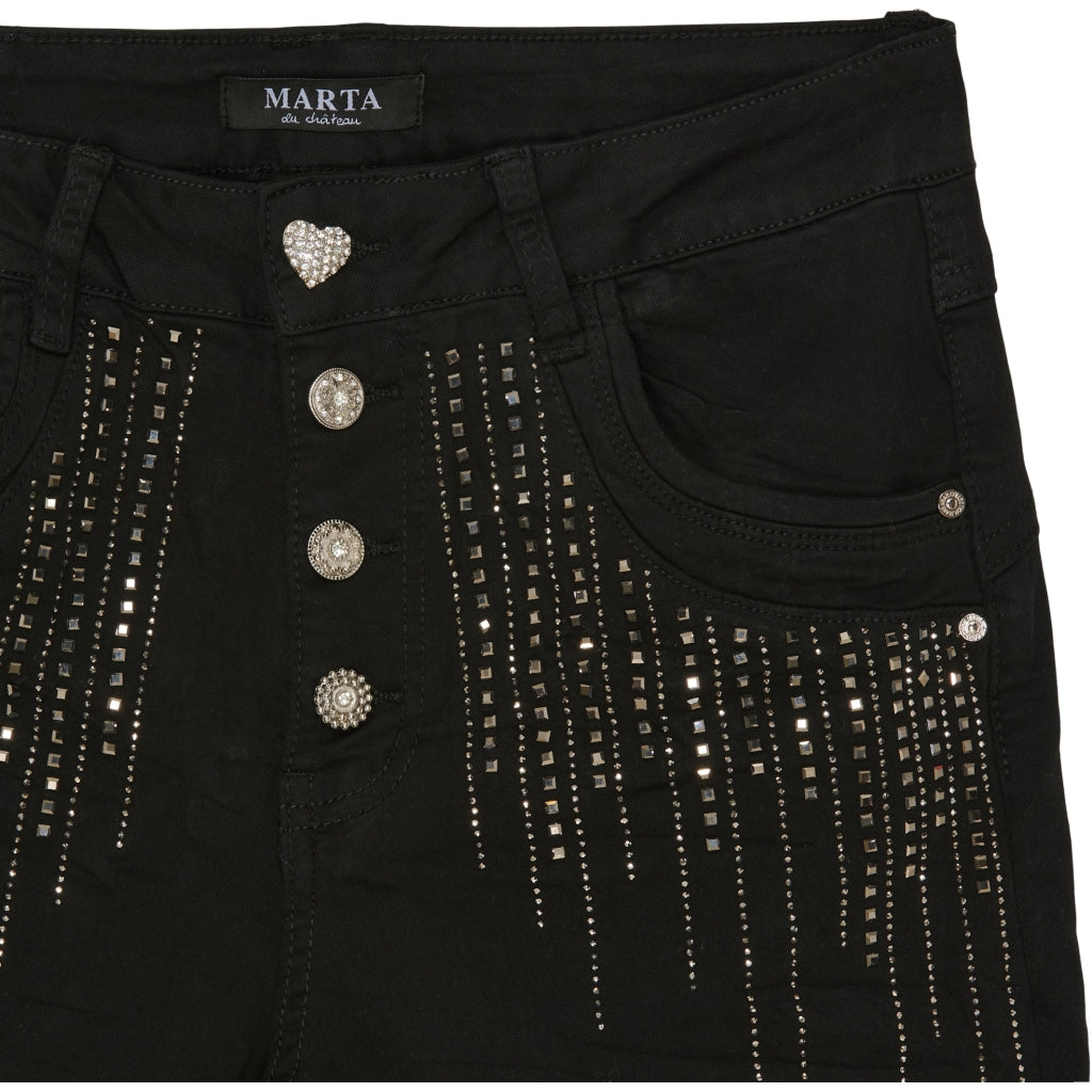 Marta Du Chateau dame jeans Emma 2680-1 - Denimblack