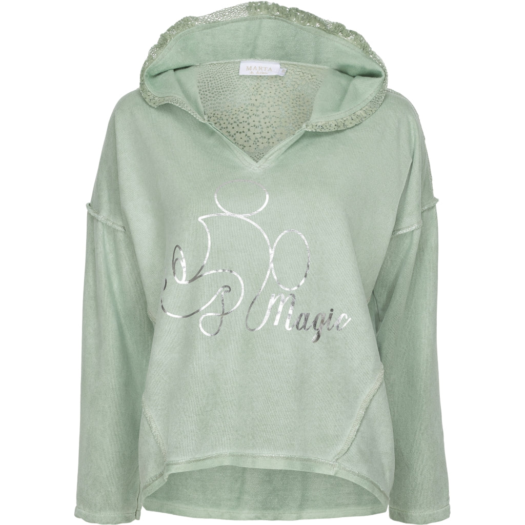 Sweatshirt med mønster - Green