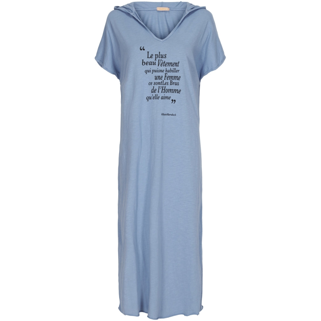 Marta dame dress A1079 - Jeans Blue Mode