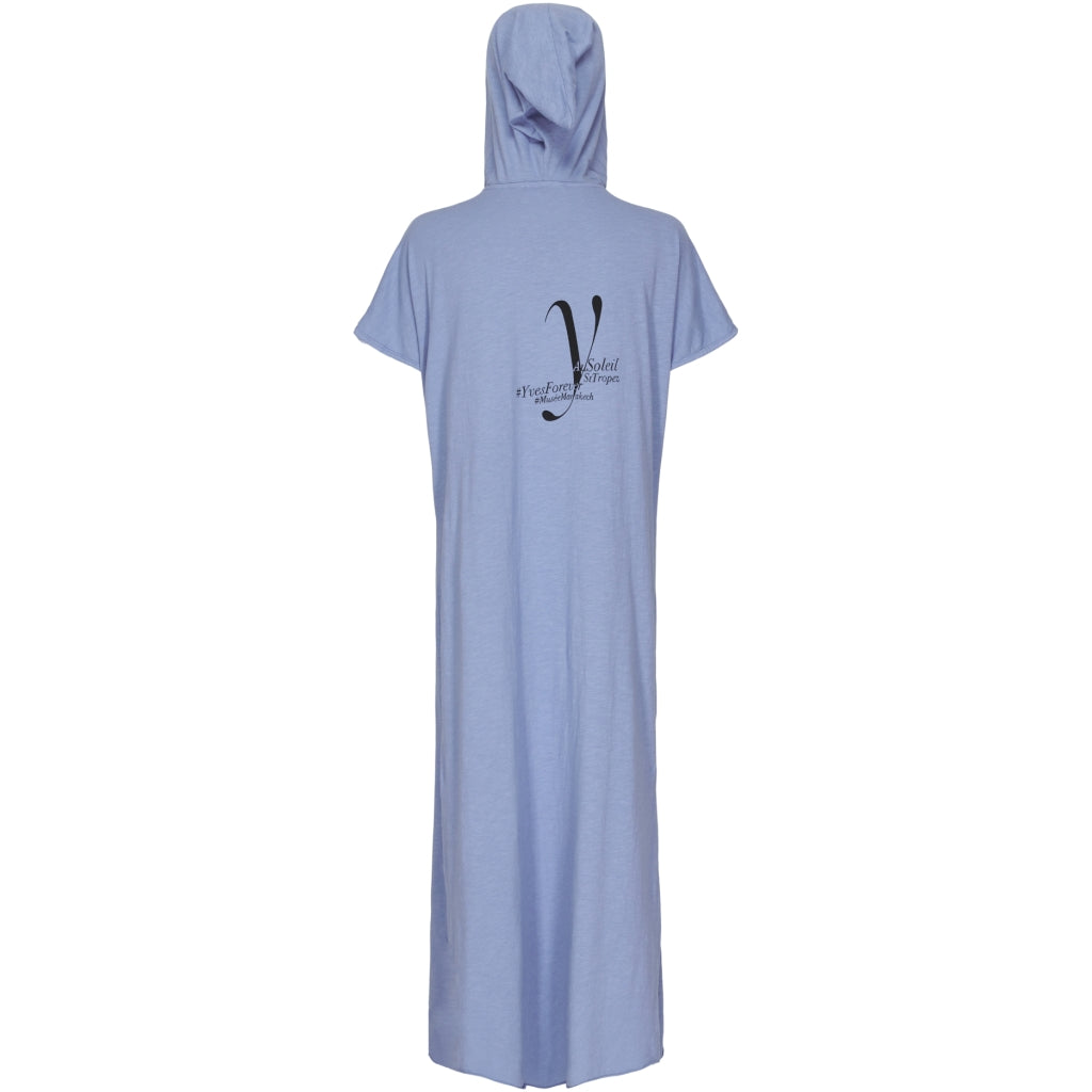 Marta dame dress A1079 - Jeans Blue Mode