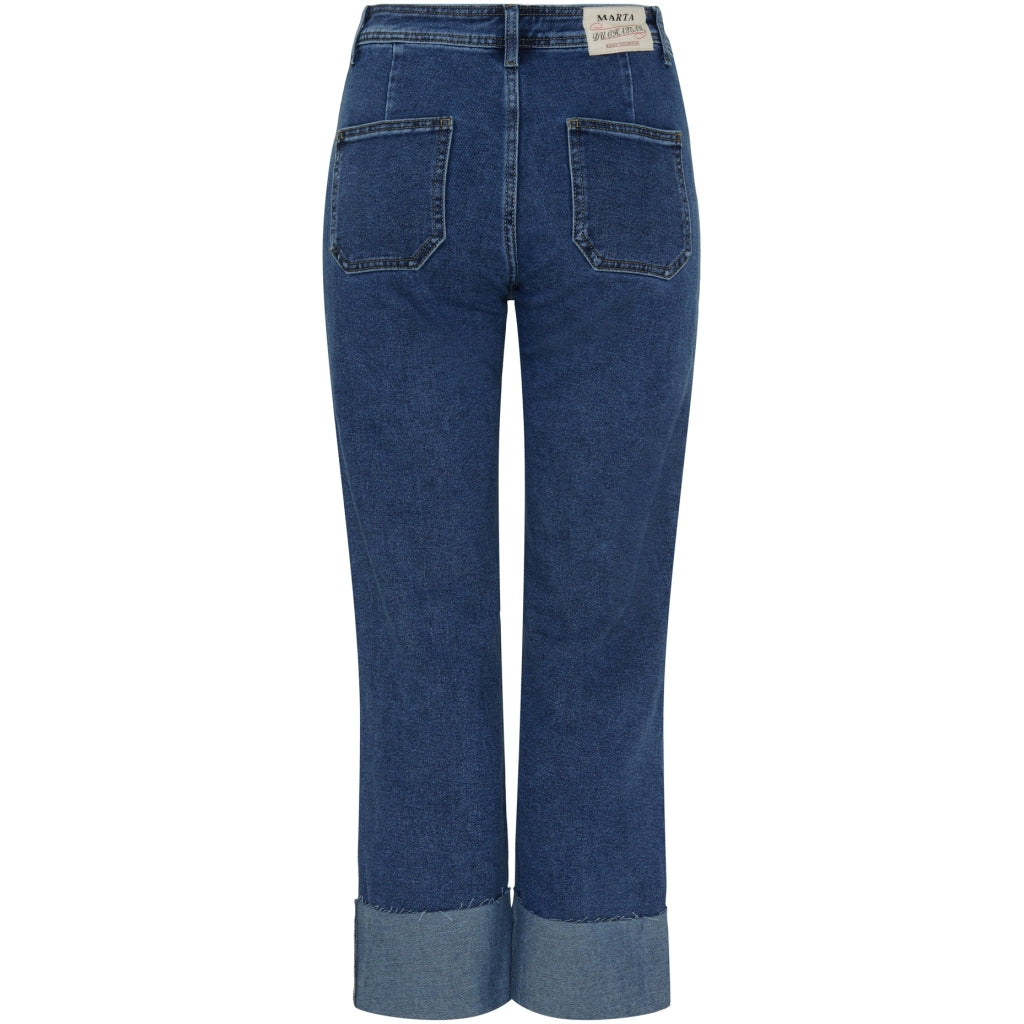 Marta du Chateau dame bukser MdcDelores Mdc183-26185 - Dark Blue Denim