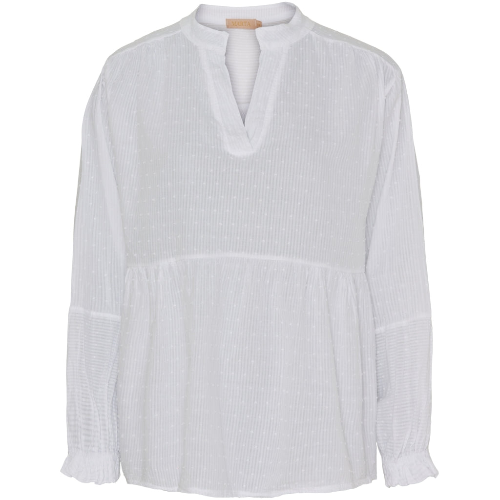 Marta Du Chateau dame bluse MdcAlberta - White