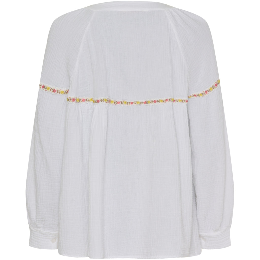 Marta Du Chateau dame bluse MdcDebora - White Online Hot Salg