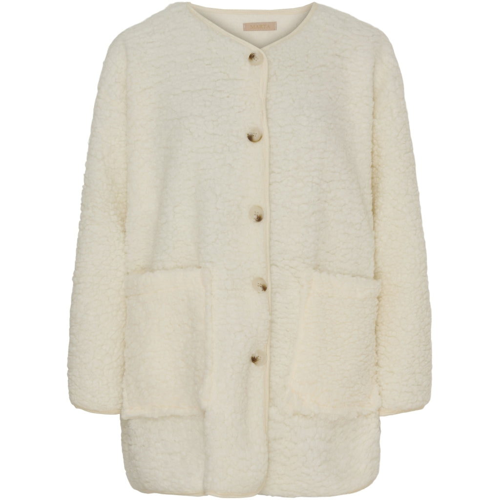 Marta Du Chateau dame jakke MdcLucile 23919 - Offwhite Rabat
