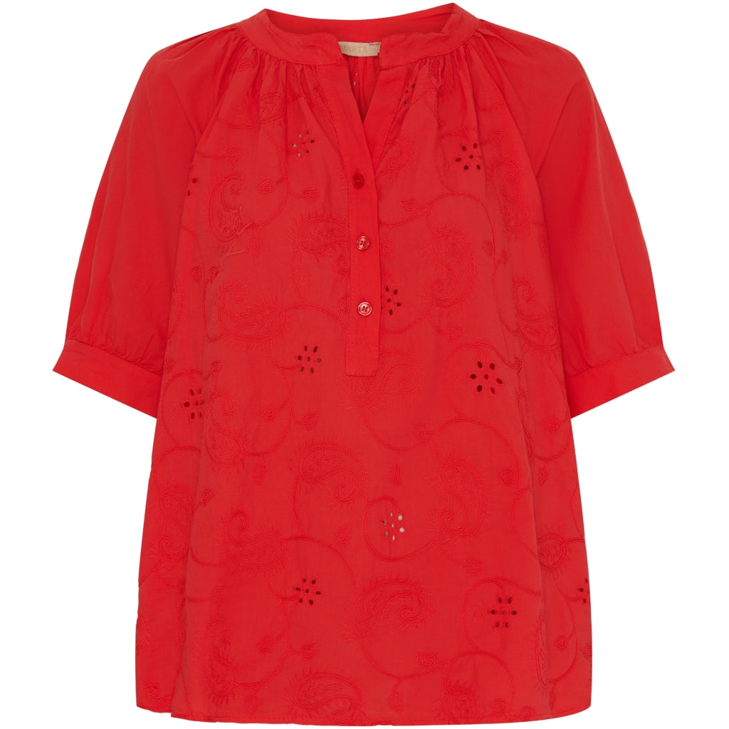 Marta Du Chateau dame bluse MdcAlicia - Red Hot på udsalg
