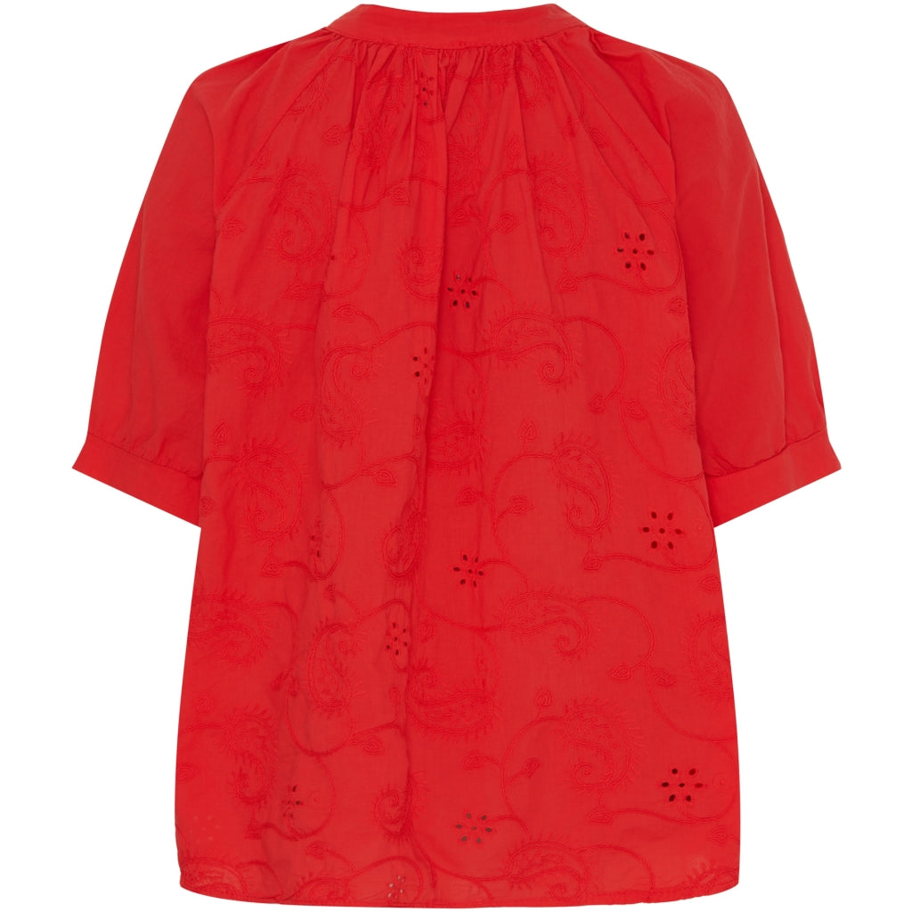 Marta Du Chateau dame bluse MdcAlicia - Red Hot på udsalg
