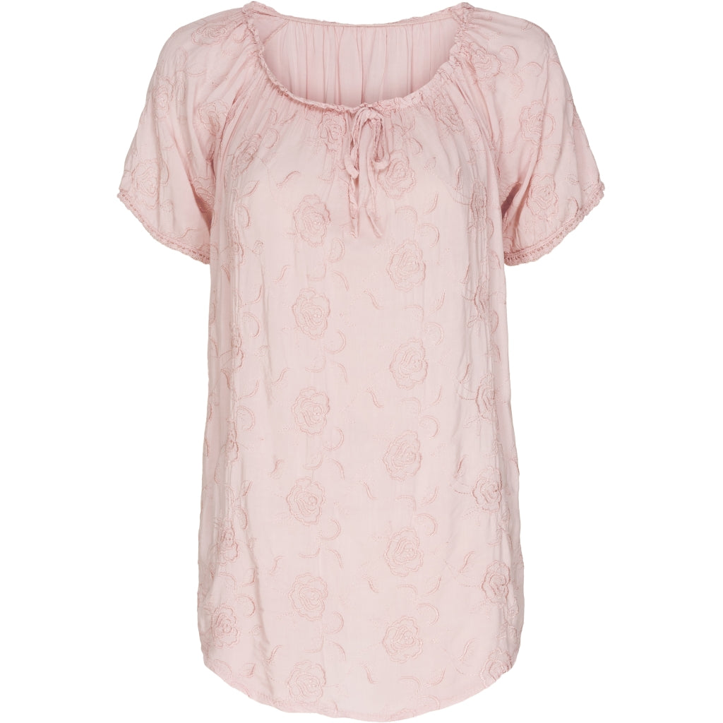 T-shirt med mønster - Rose