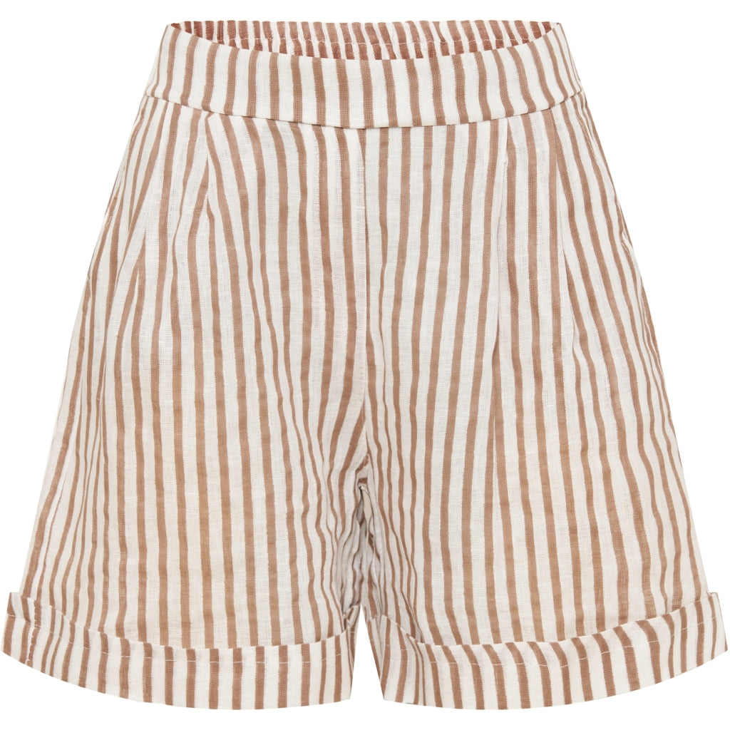 Marta Du Chateau dame shorts 61072 - Caramel Stripe