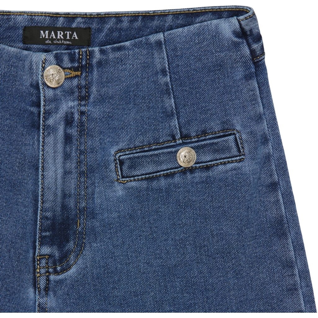 Marta du Chateau dame jeans MdcAgustina Mdc172-26181 - Dark Blue Denim