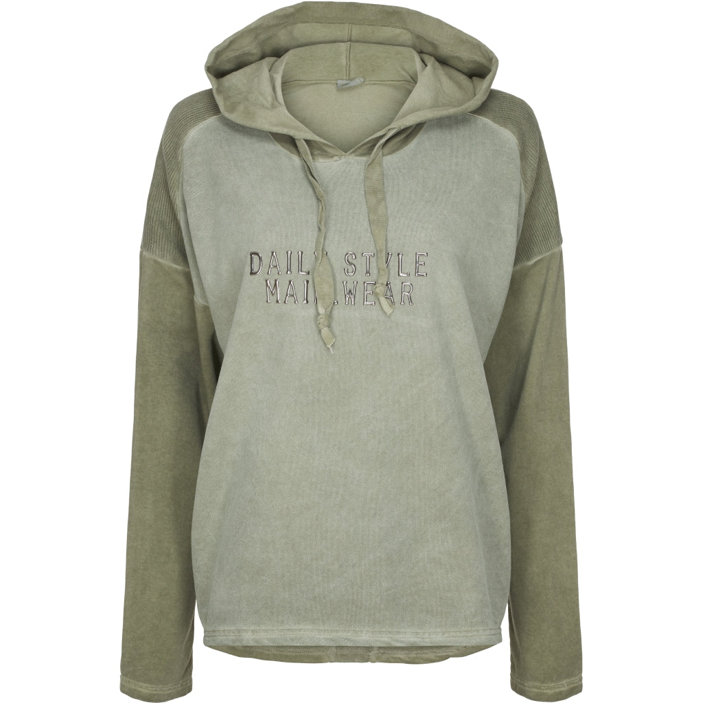 Sweatshirt med hætte - Green