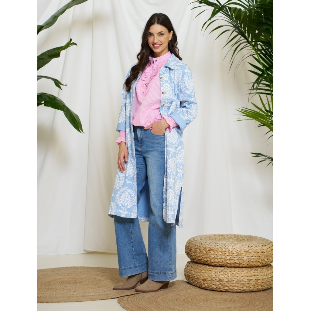 Marta du Chateau dame jeans MdcSolene MDC201-8215 - Blue Denim Udsalg
