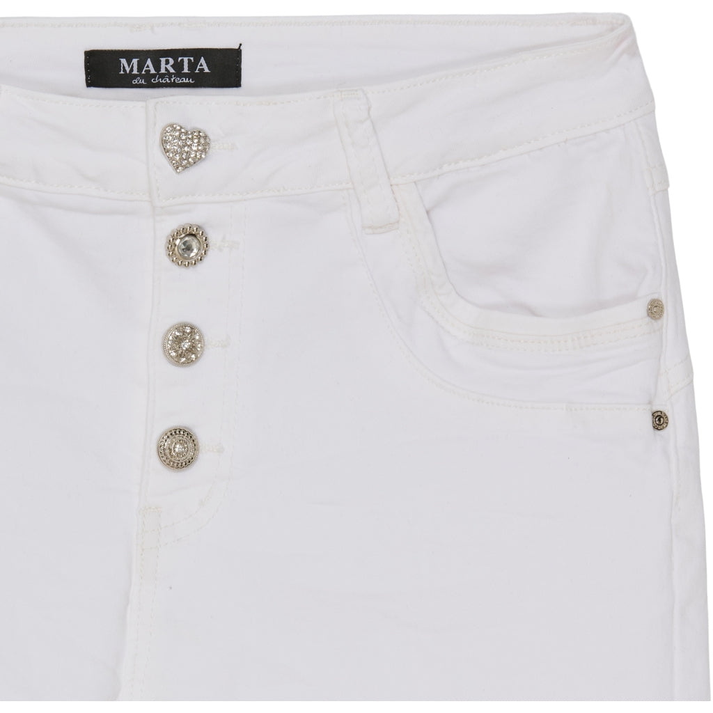 Marta Du Chateau dame jeans Emma 2563-11 - White