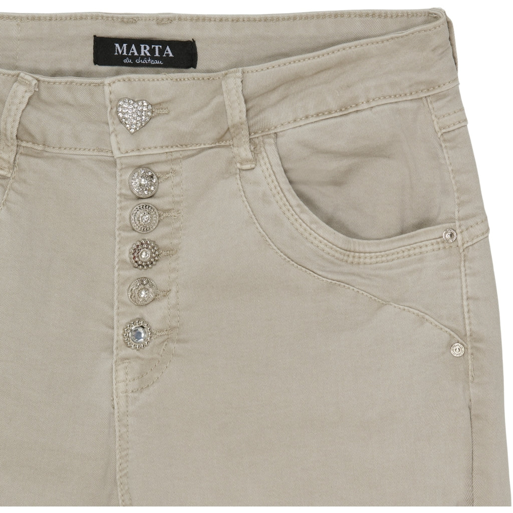 Marta Du Chateau dame jeans Emma 2665-14 - Denimbeige