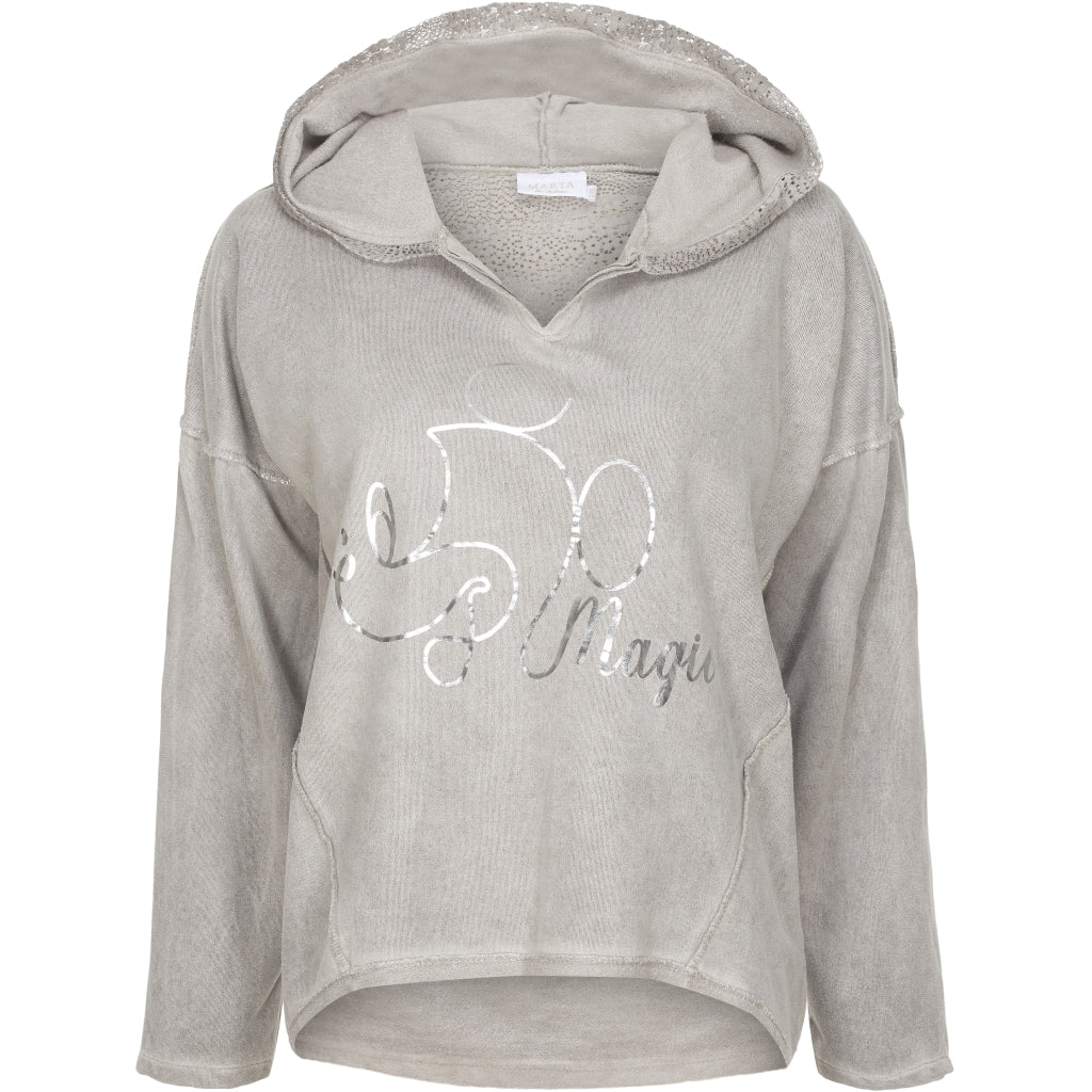 Sweatshirt med mønster - Grey