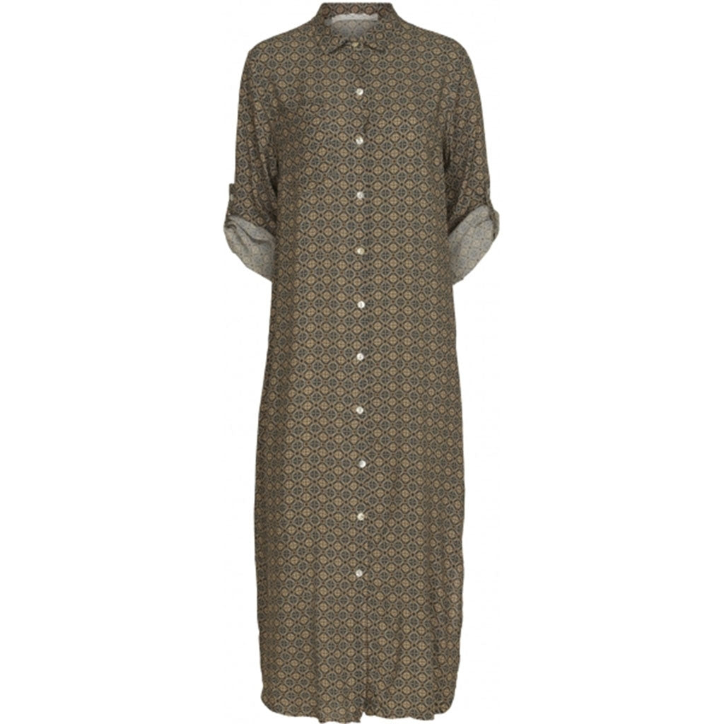 Lang skjortekjole 10663 - Grey