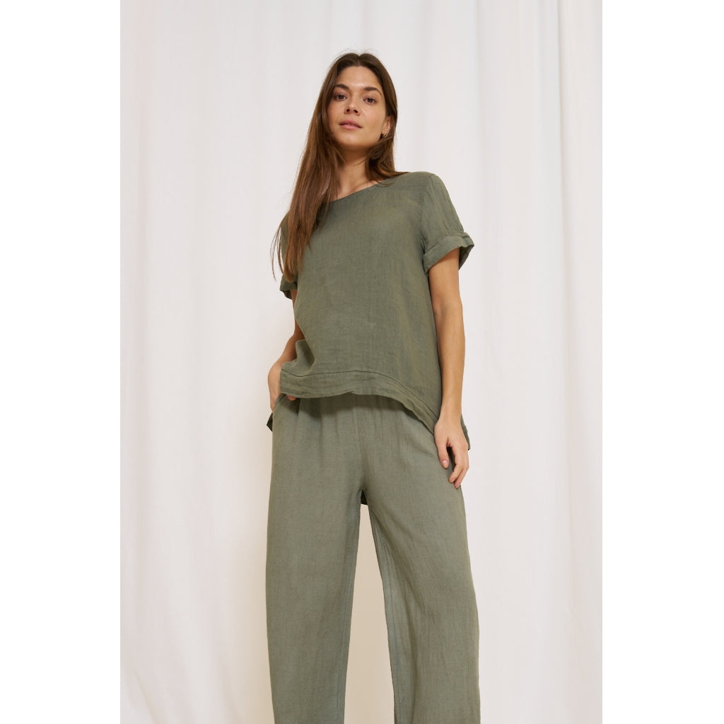 Marta Du Chateau dame bluse MdcNatalie - Military2828 Hot på udsalg