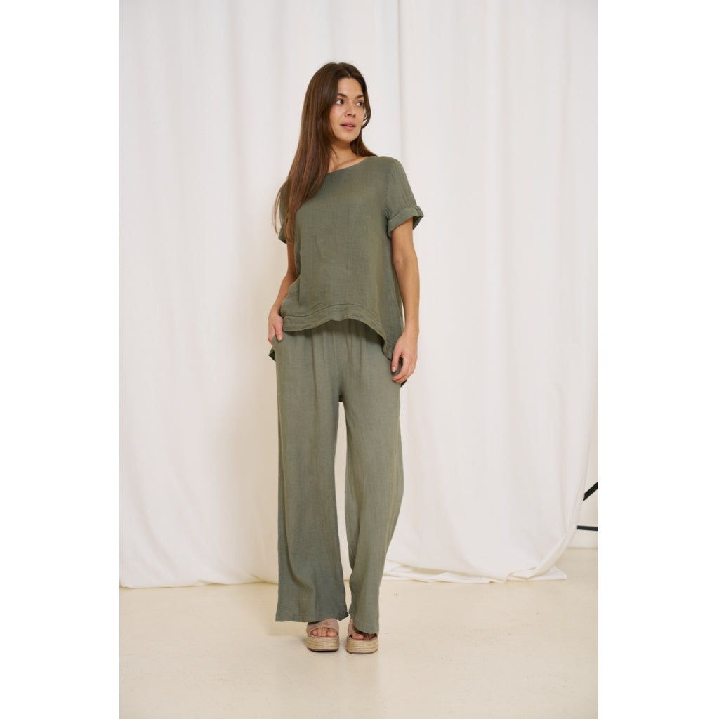 Marta Du Chateau dame bluse MdcNatalie - Military2828 Hot på udsalg