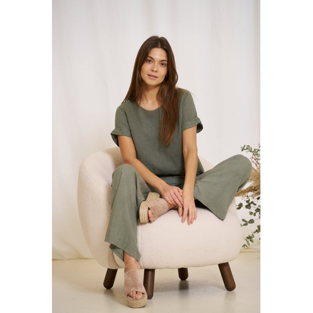 Marta Du Chateau dame bluse MdcNatalie - Military2828 Hot på udsalg