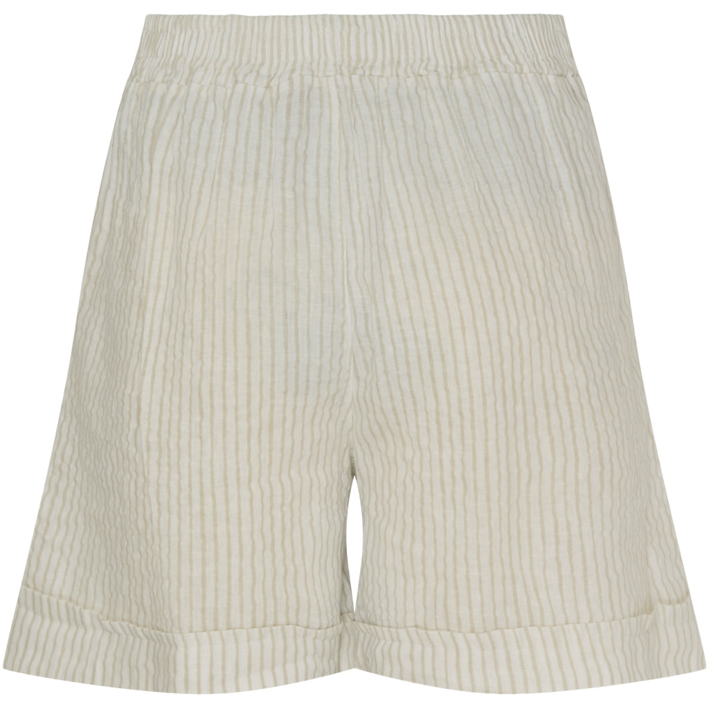 Marta Du Chateau dame shorts MdcSophia - Panna Beige 1752 Stripe
