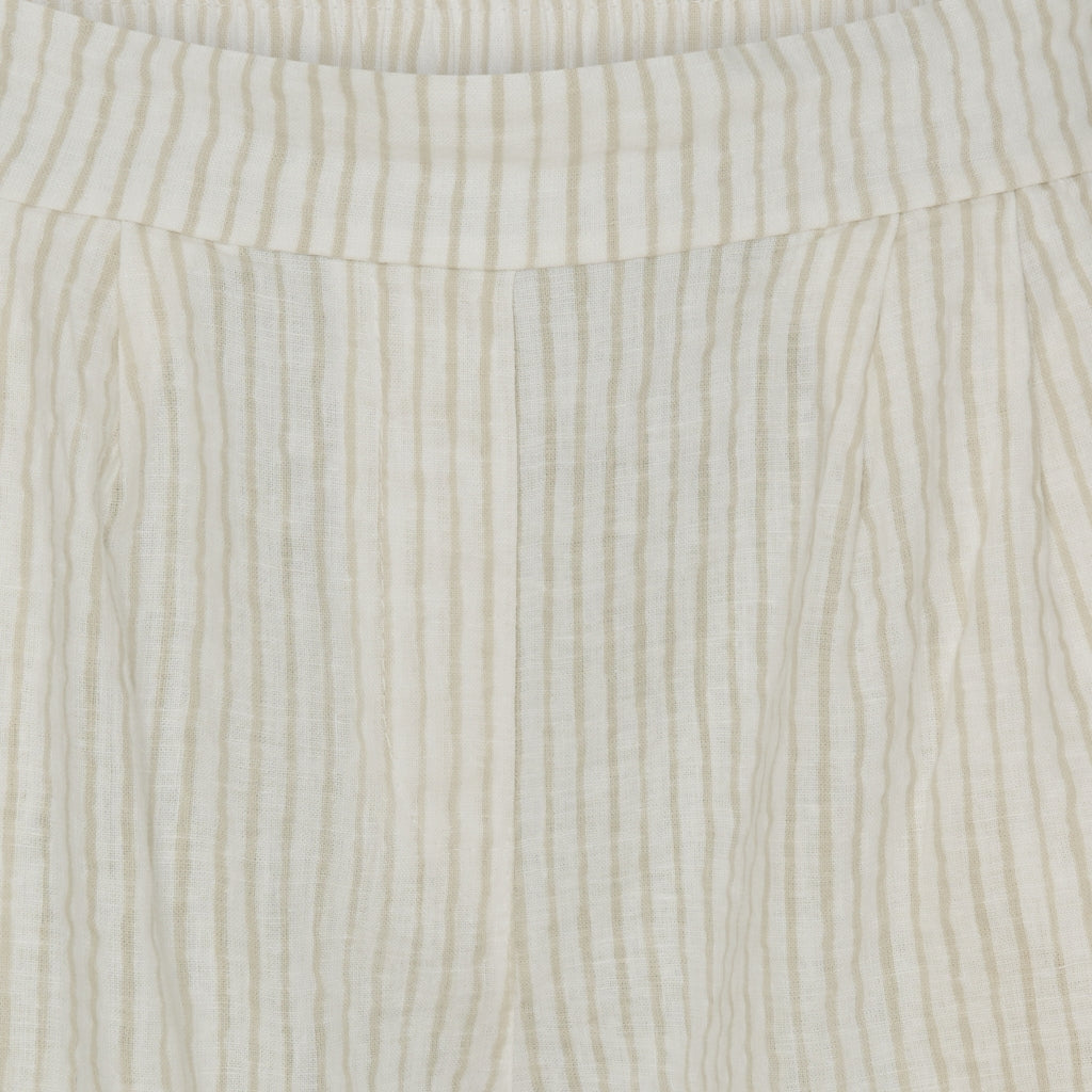 Marta Du Chateau dame shorts MdcSophia - Panna Beige 1752 Stripe