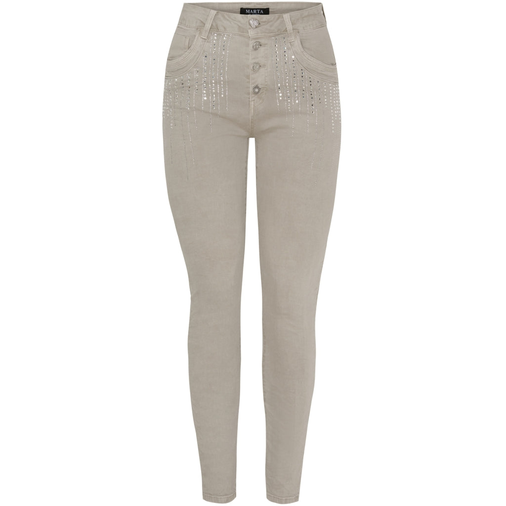Marta Du Chateau dame jeans Emma 2680-14 - Denimbeige