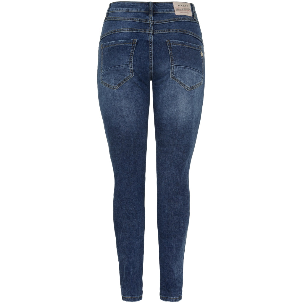 Marta du Chateau dame jeans MdcCamila Mdc179-26167 - Dark Blue Denim