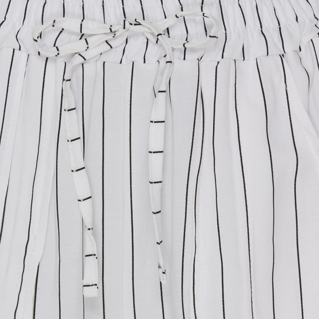 Marta Du Chateau dame shorts MdcZita - White/Black Stripe