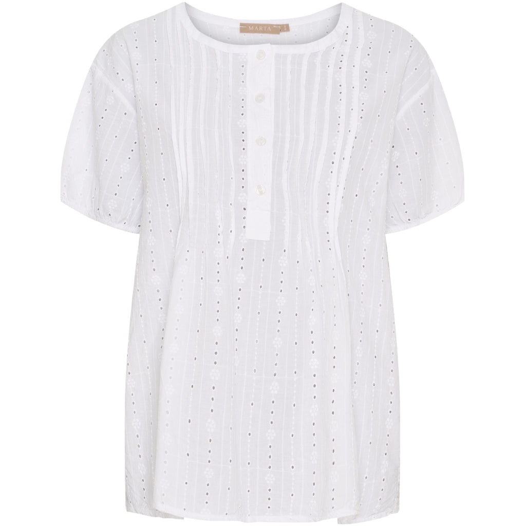 Marta du Chateau dame bluse MdcFreja 6987 - White