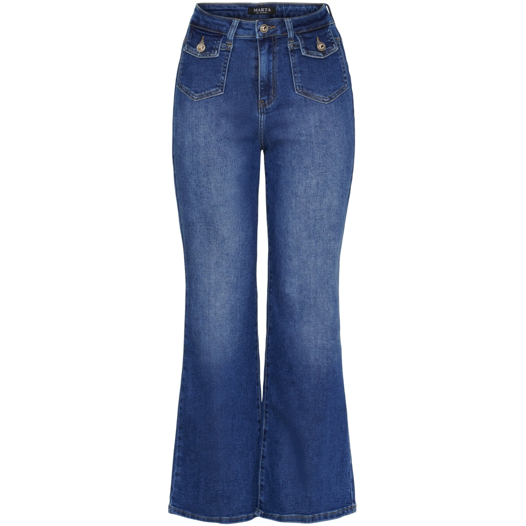 Marta du Chateau dame jeans MdcIrene MDC199-8237 - Blue Denim