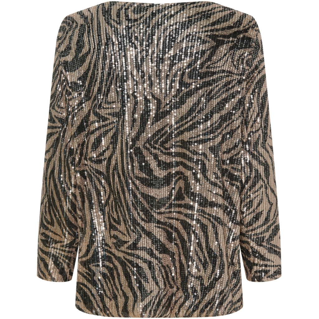 Marta Du Chateau dame top MdcJinny - Beige/Black