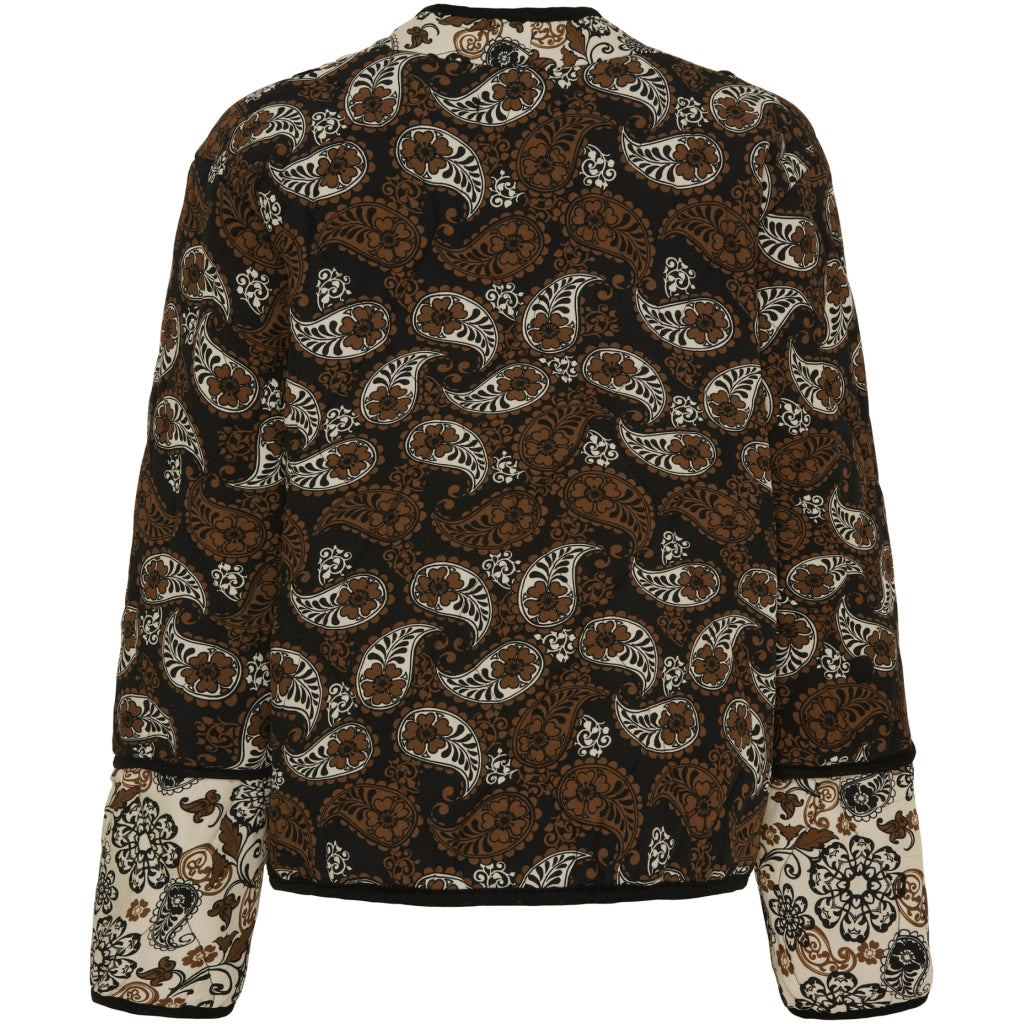 Marta du Chateau MdcJeanne dame jakke 24536 - Dark Brown/Beige