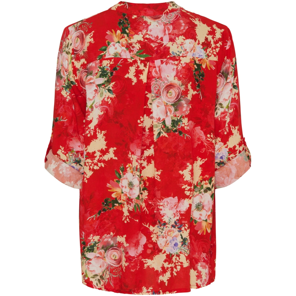 Marta Du Chateau dame bluse MdcFranziska 1614new - Rosso Originale