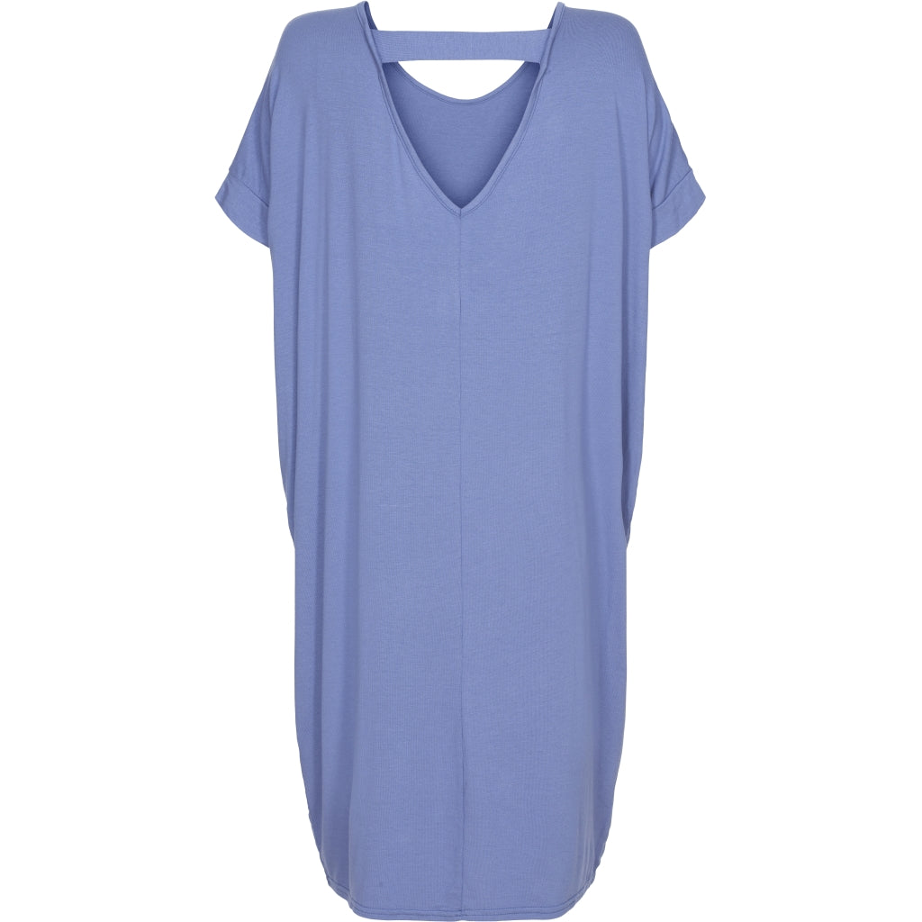 Tunika med v-udskæring - Denim Blue