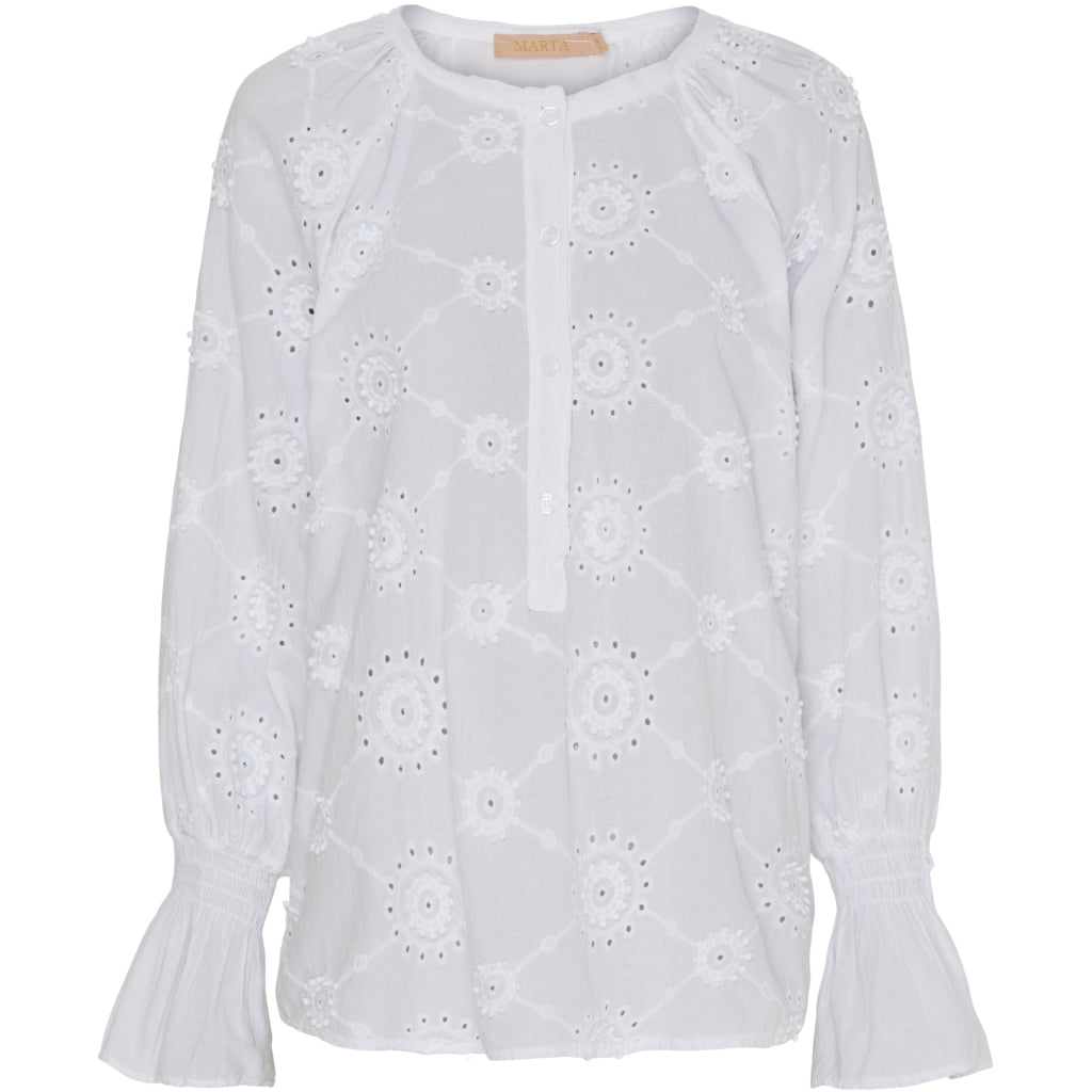 Marta Du Chateau dame bluse MdcBianca - White