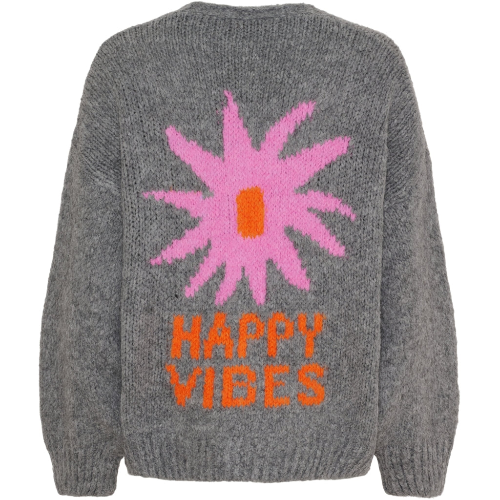 Marta du Chateau dame cardigan MdcPhilippine 9194 - Medium grey