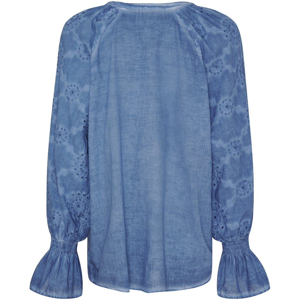 Marta Du Chateau dame bluse MdcBianca - Jeans Cold Wash