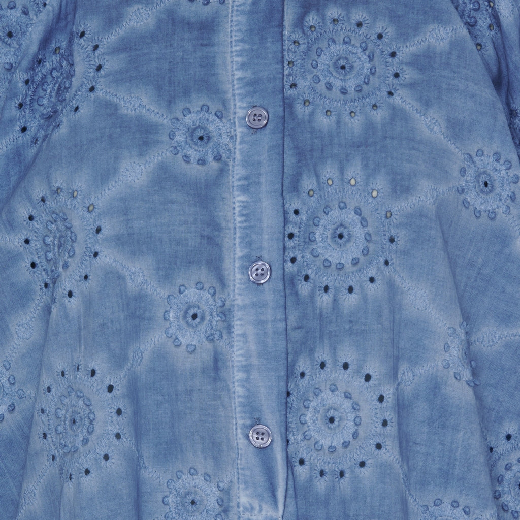 Marta Du Chateau dame bluse MdcBianca - Jeans Cold Wash