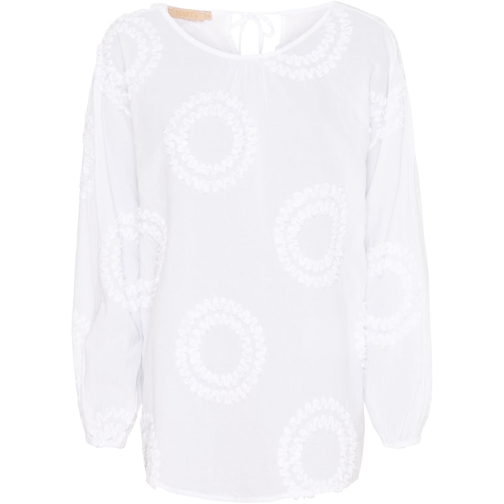 Marta Du Chateau dame skjorte 5585 - White Mode