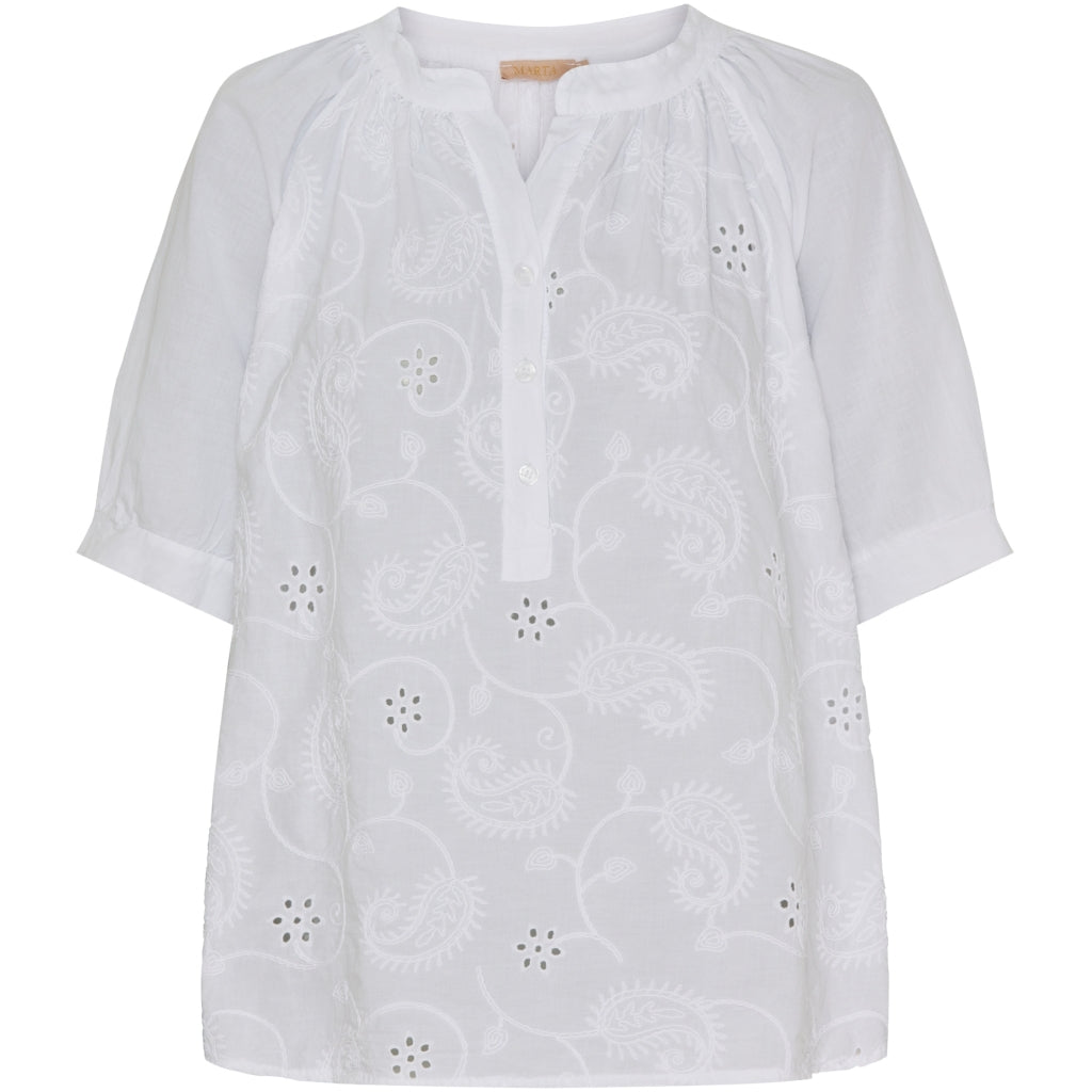 Marta Du Chateau dame bluse MdcAlicia - White
