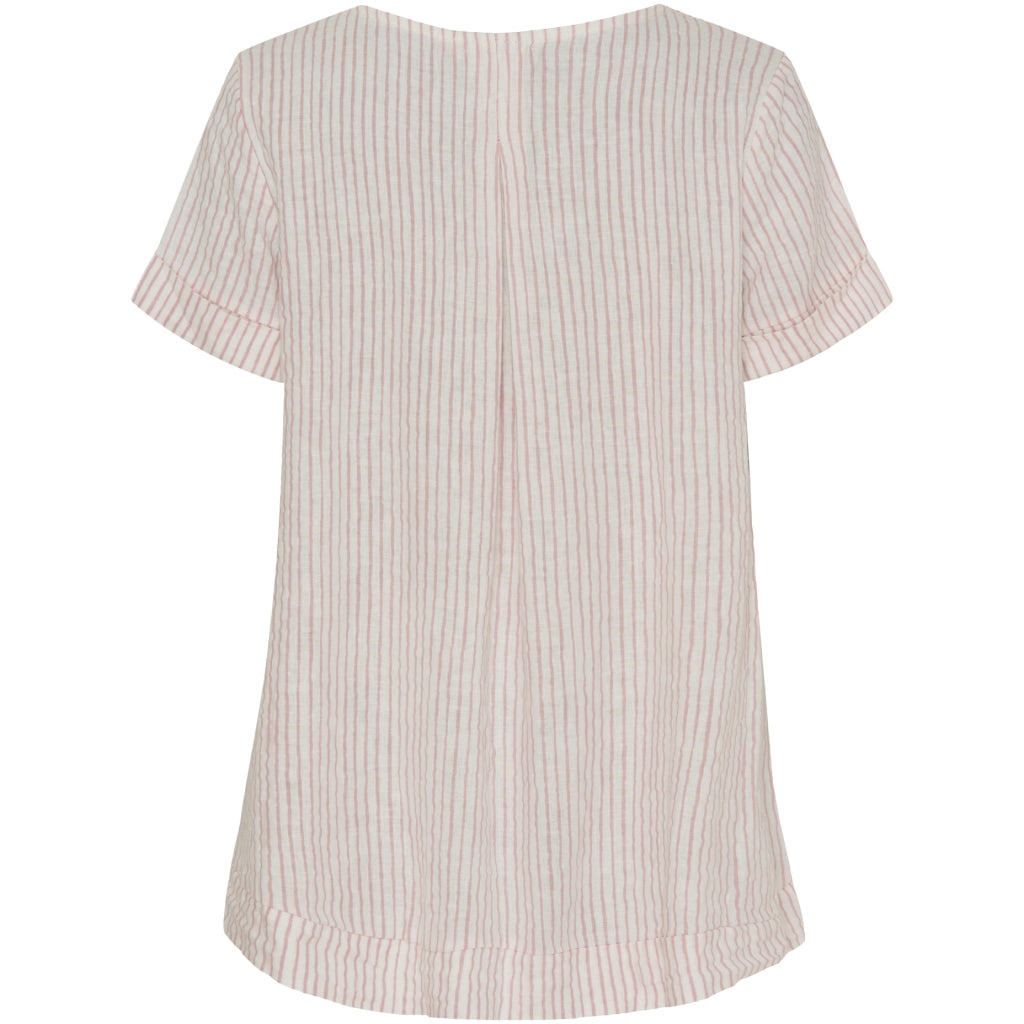 Marta Du Chateau dame bluse MdcNatalie - Panna Old Rose 2017 Stripe