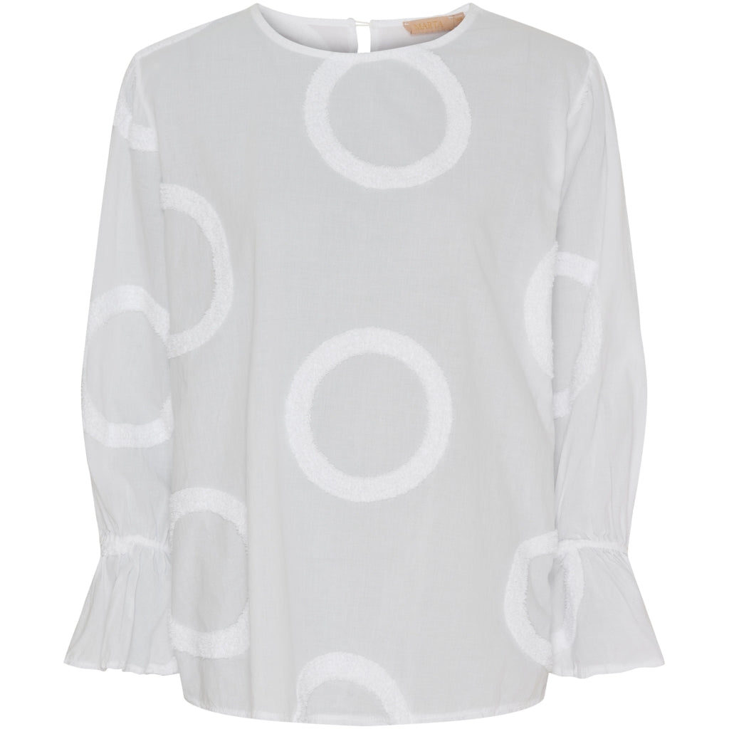 Marta Du Chateau dame bluse MdcVinter - White