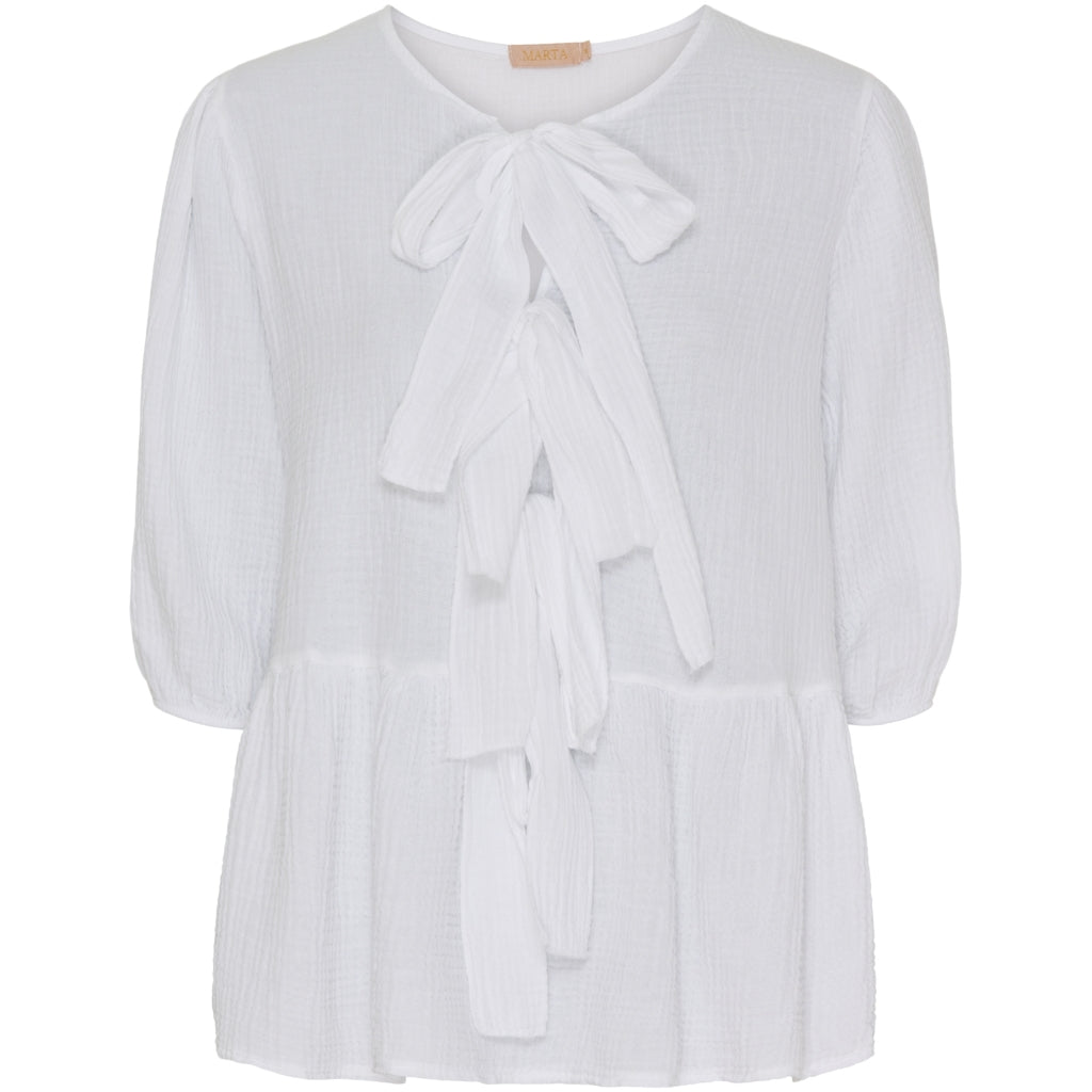 Marta Du Chateau dame bluse MdcAngela - White Online nu