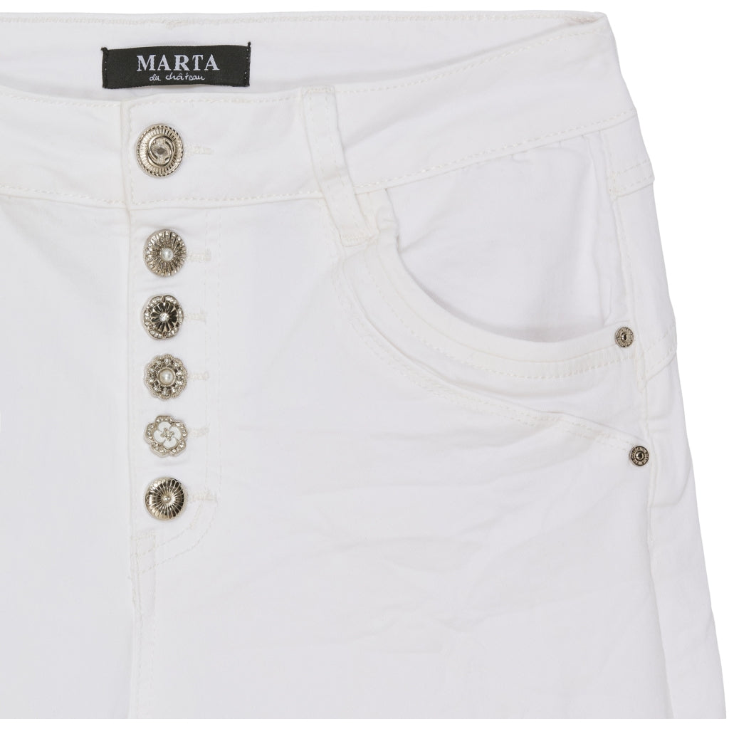 Marta Du Chateau dame shorts MdcSierra - White