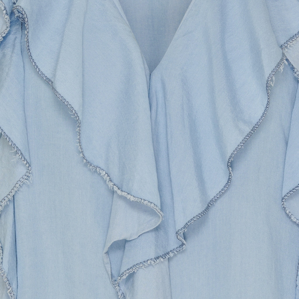 Marta Du Chateau dame bluse MdcFrancesca - Light blue