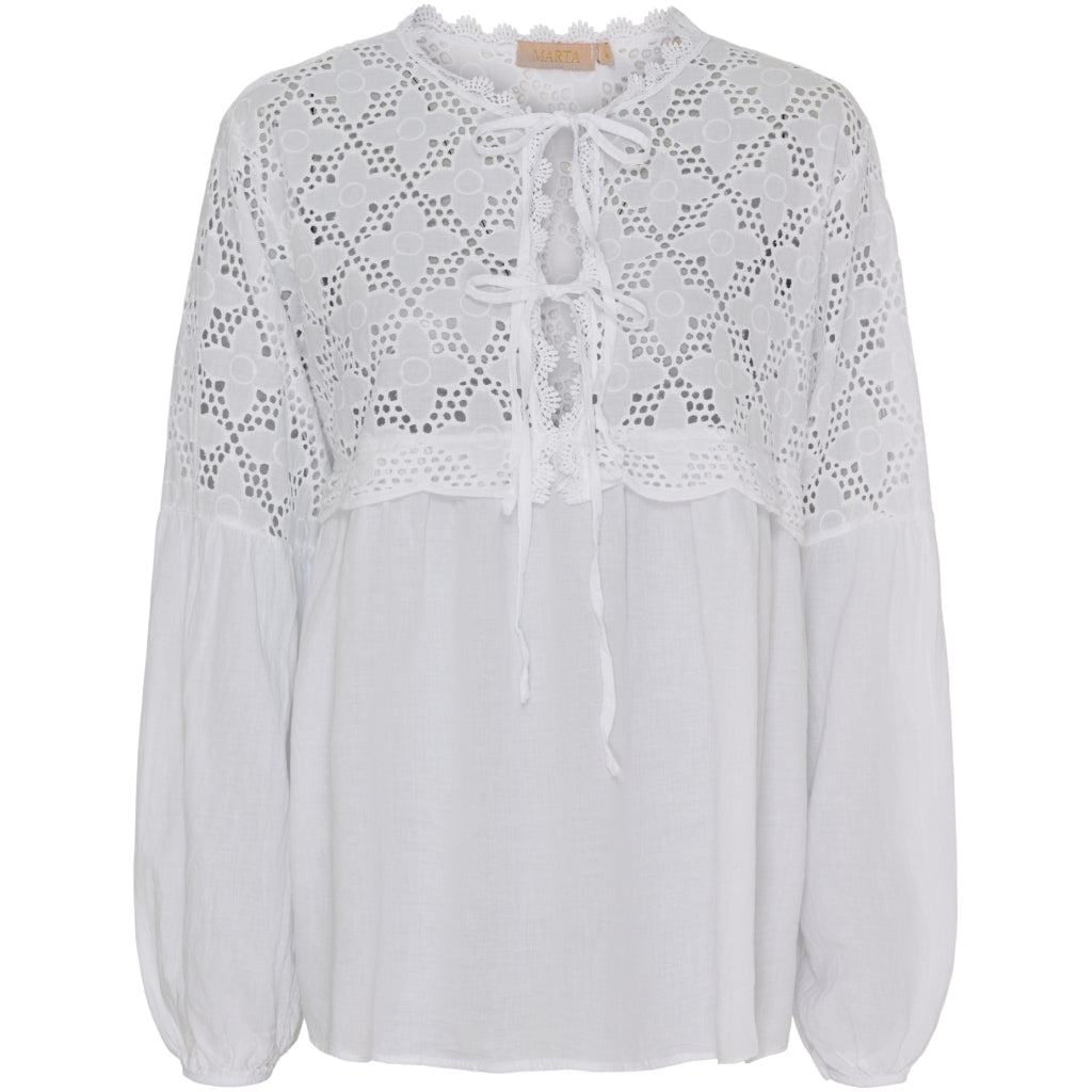 Marta Du Chateau dame bluse MdcAurora - White