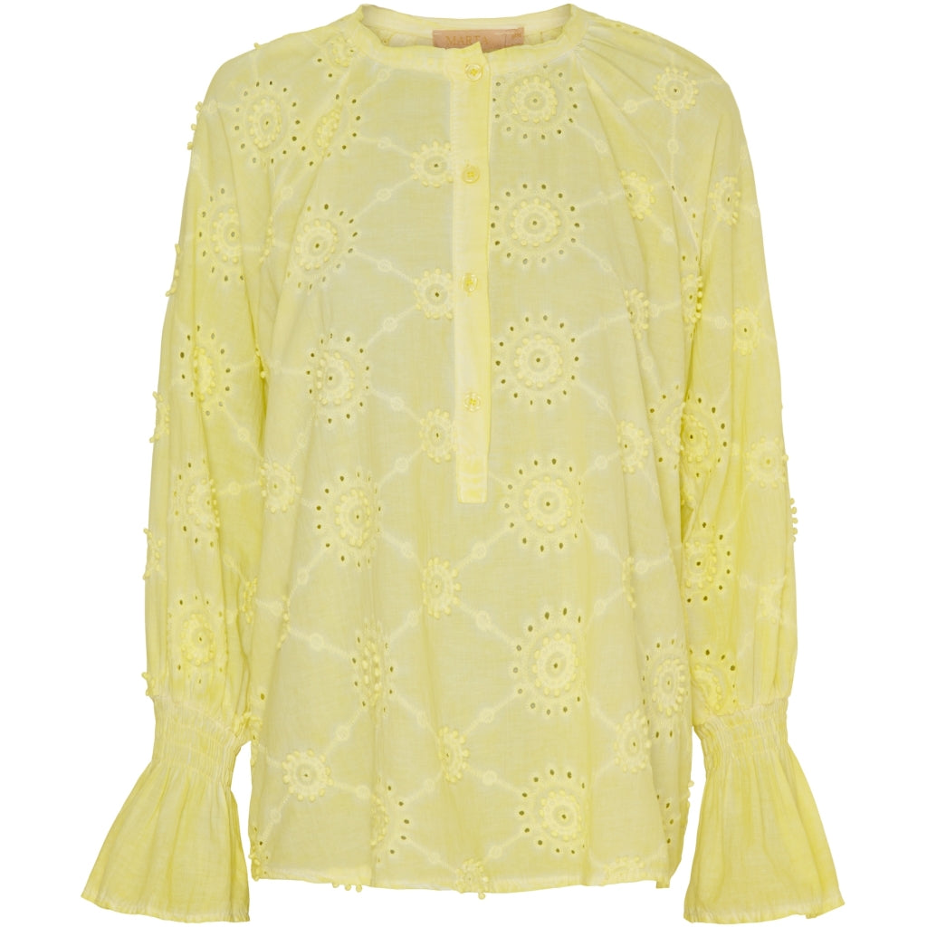 Marta Du Chateau dame bluse MdcBianca - Giallo Cold Wash Rabat