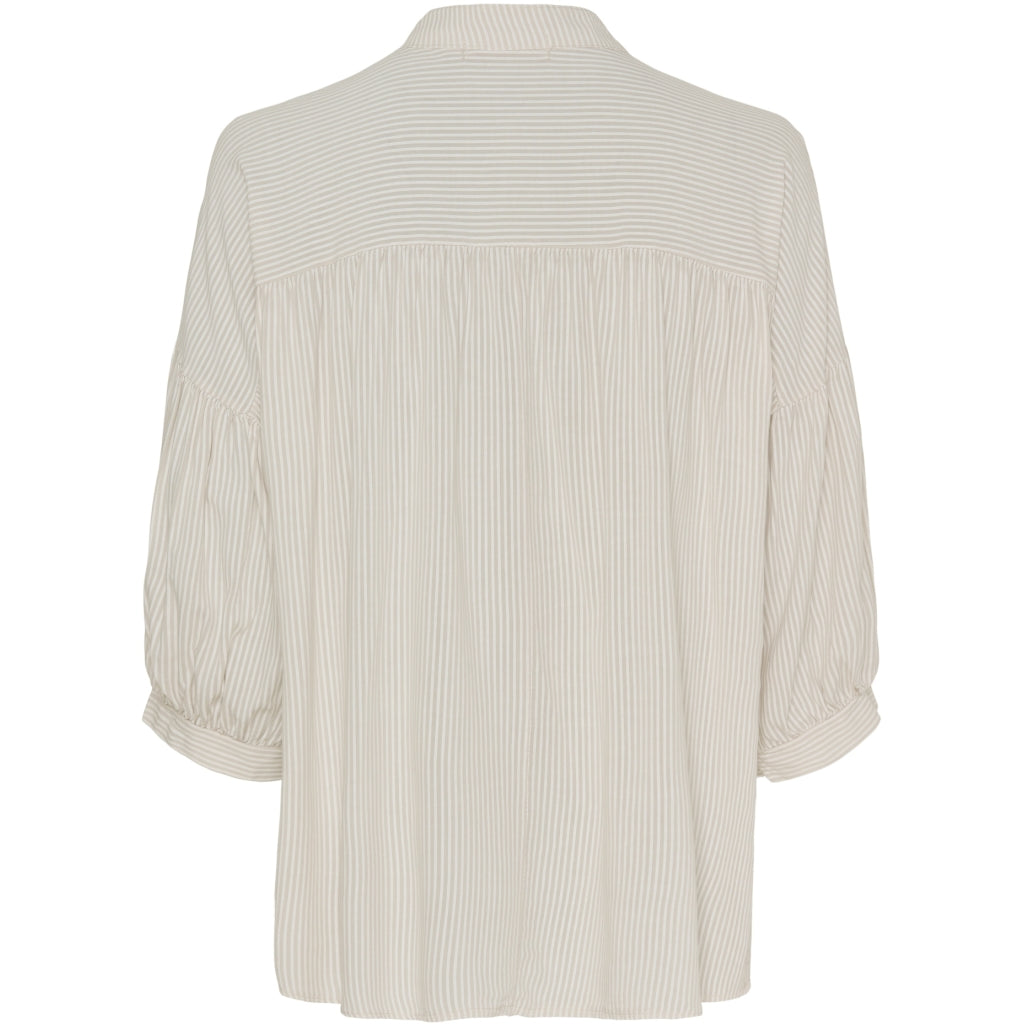Marta Du Chateau dame bluse MdcIlina - Sabbia Stripe Levere