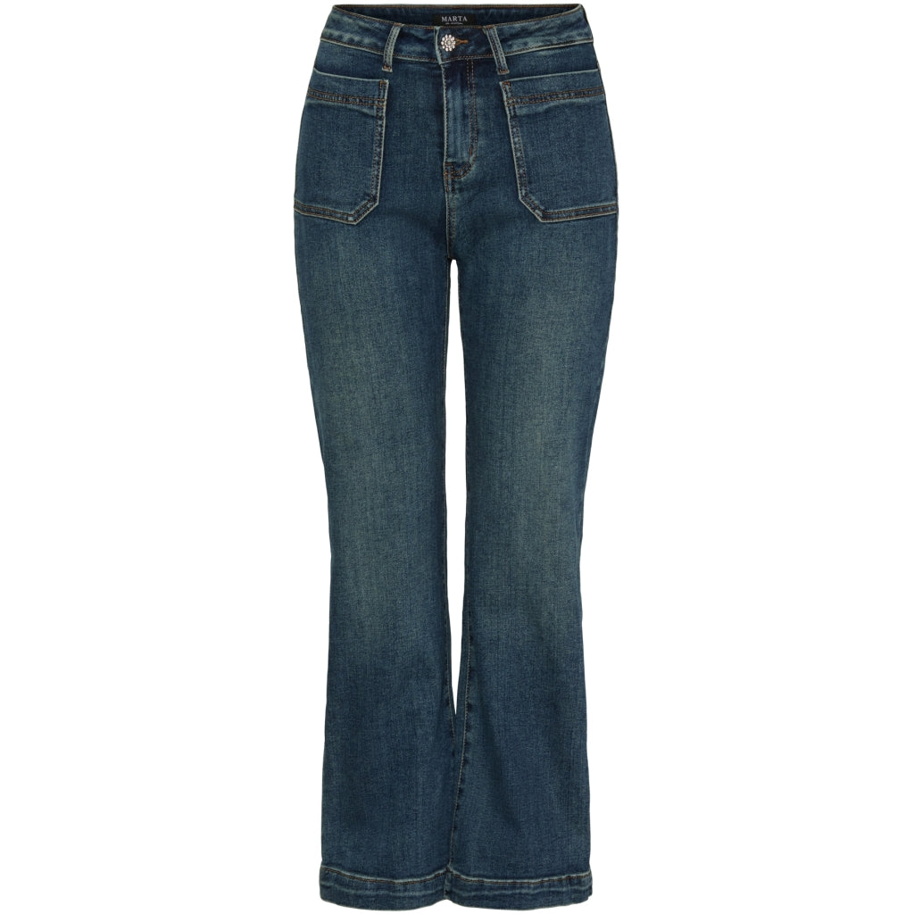 Marta du Chateau dame jeans MdcEsmerelda Mdc187-26179 - Dark Blue Denim